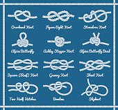 Rope knots, hitches, bows, bends. Part 1 / 3