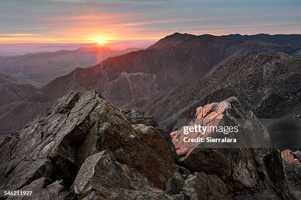 usa, california, cleveland national forest, garnet peak summit at sunrise - wildnisgebiet ansel adams stock-fotos und bilder