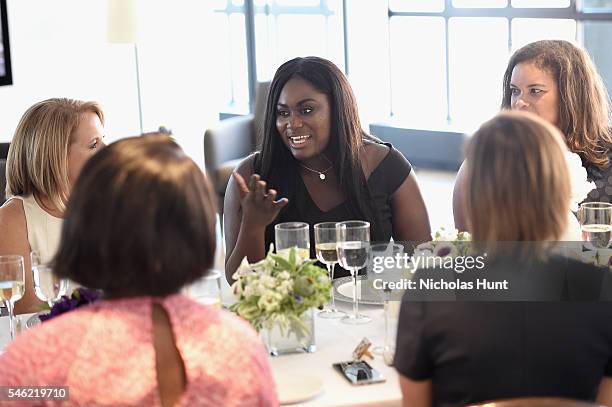 Actress Danielle Brooks attends a luncheon hosted by Glamour and Facebook to discuss the 2016 election at Samsung 837 in NYC on July 11, 2016 in New...