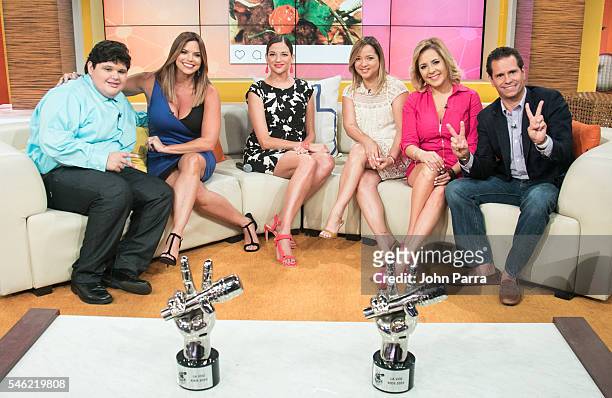 Christopher Rivera winner "La Voz Kids", Rashel Diaz ,Natalia Jimenez Winner of "La Voz Kids" coach , Adamari Lopez, Ana Maria Canseco and Diego...