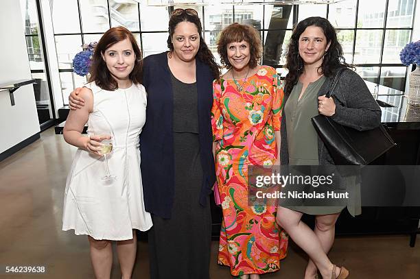 Irin Carmon, Anna Holmes, Lizz Winstead and Rebecca Traister attend a luncheon hosted by Glamour and Facebook to discuss the 2016 election at Samsung...