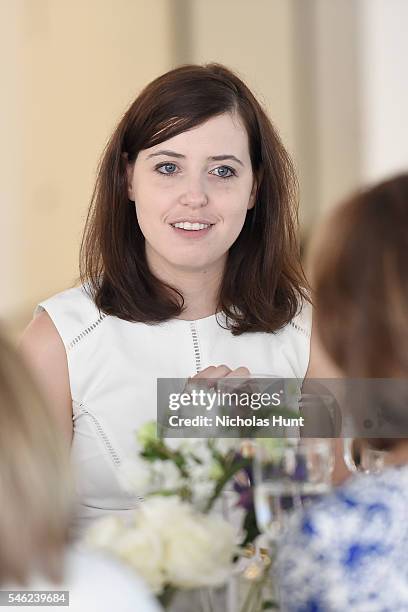 Journalist Irin Carmon attends a luncheon hosted by Glamour and Facebook to discuss the 2016 election at Samsung 837 in NYC on July 11, 2016 in New...