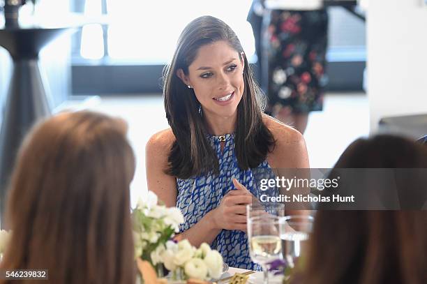 Journalist Abby Huntsman attends a luncheon hosted by Glamour and Facebook to discuss the 2016 election at Samsung 837 in NYC on July 11, 2016 in New...
