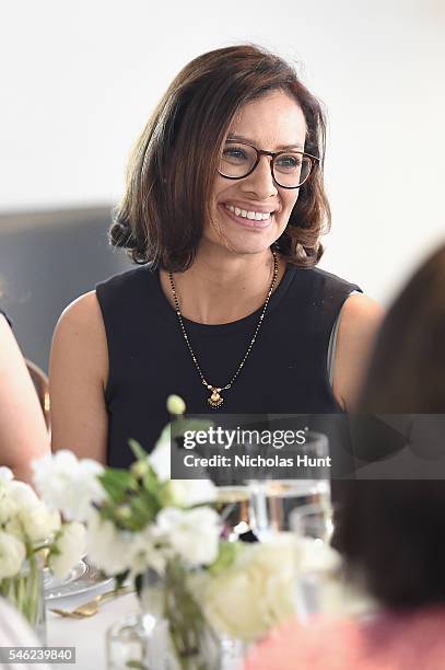 President/CEO Voto Latino Maria Teresa Kumar attends a luncheon hosted by Glamour and Facebook to discuss the 2016 election at Samsung 837 in NYC on...