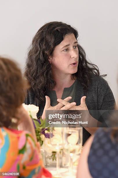 New York Magazine writer Rebecca Traister attends a luncheon hosted by Glamour and Facebook to discuss the 2016 election at Samsung 837 in NYC on...