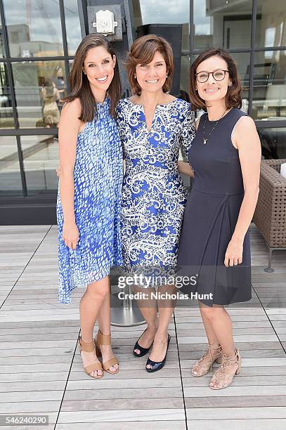 Abby Huntsman, Capricia Marshall and Maria Teresa Kumar attend a luncheon hosted by Glamour and Facebook to discuss the 2016 election at Samsung 837...
