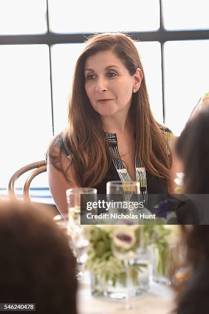 Of Marketing Excellence for Samsung Electronics America, Michelle Froah attends a luncheon hosted by Glamour and Facebook to discuss the 2016...