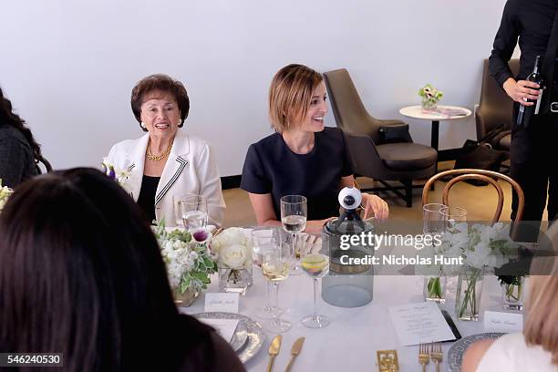 Congresswoman Nita Lowey and Glamour editor in chief Cindi Leive attend a luncheon hosted by Glamour and Facebook to discuss the 2016 election at...