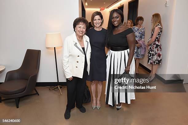 Nita Lowey, Cindi Leive and Danielle Brooks attend a luncheon hosted by Glamour and Facebook to discuss the 2016 election at Samsung 837 in NYC on...