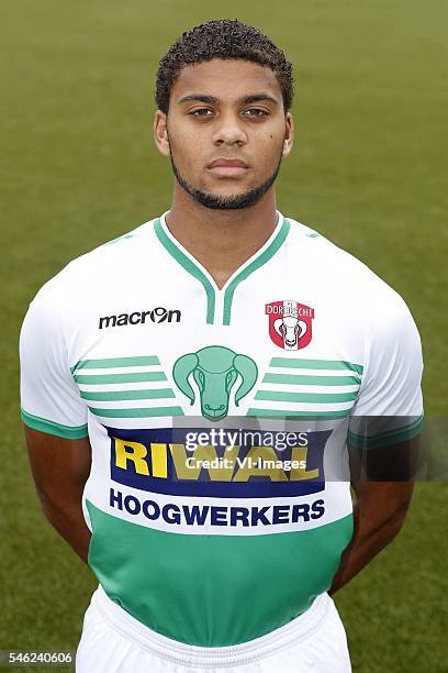 Rodney Klooster during the team presentation of Fc Dordrecht on July 11, 2016 at the Riwal Hoogwerkers Stadium in Dordrecht, The Netherlands.