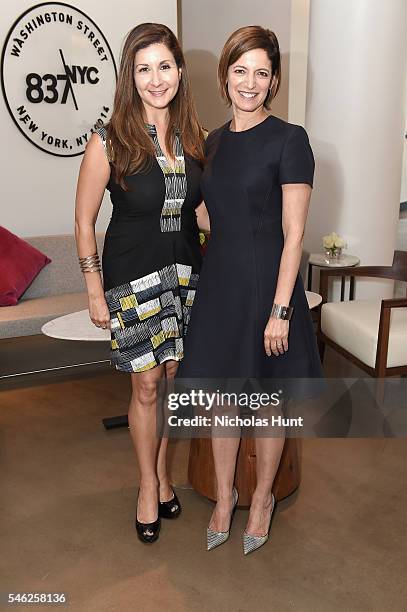 Of Marketing Excellence for Samsung Electronics America, Michelle Froah and Glamour editor in chief Cindi Leive attend a luncheon hosted by Glamour...