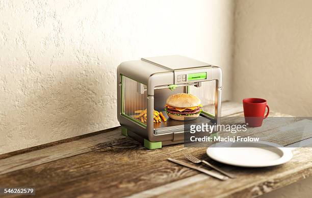 3D printer with food.