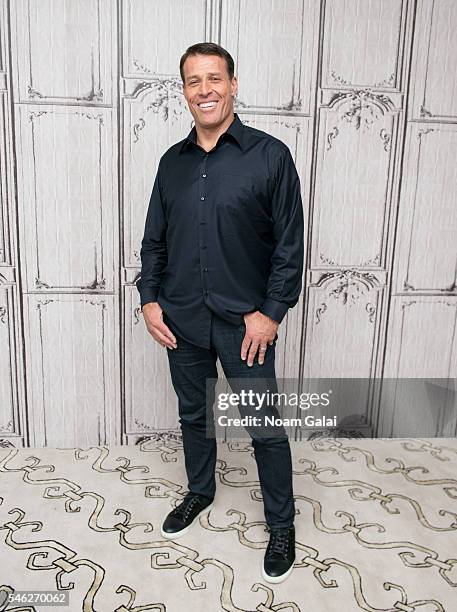 Tony Robbins visits AOL Build to discuss "I Am Not Your Guru" at AOL Studios In New York on July 11, 2016 in New York City.