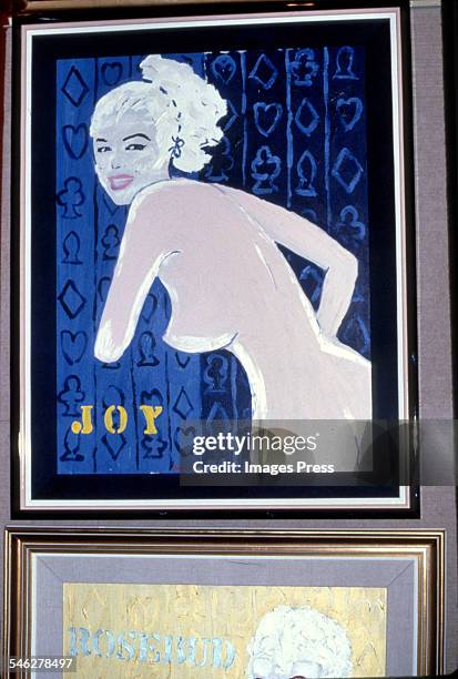 Painting by Tony Curtis at Tony Curtis' Art Exhibition at the Sands Hotel and Casino circa 1987 in Atlantic City, New Jersey.