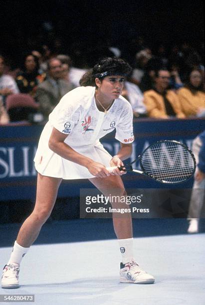 Gabriela Sabatini during the 1991 Virginia Slims Championships at Madison Square Garden circa 1991 in New York City.