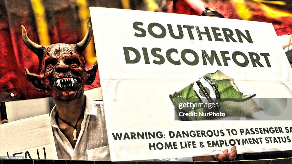 Protests Against Southern Rail-London