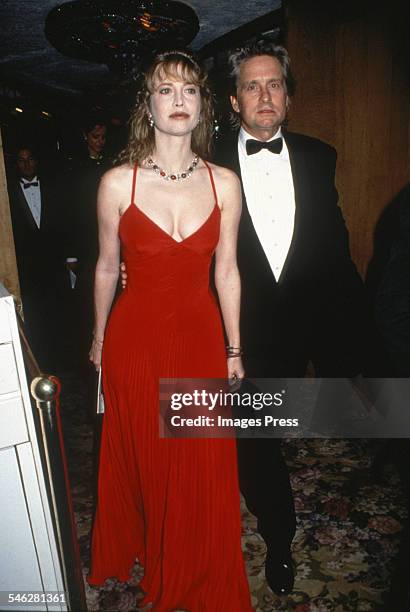 Michael Douglas and Diandra Douglas circa 1993 in New York City.