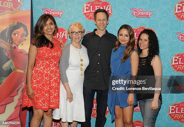 June 11, 2016 -Cast, producers and guests attended a screening of Disney Channel's "Elena of Avalor," introducing Disney's first princess inspired by...
