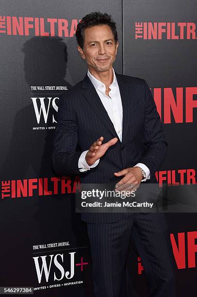 Actor Benjamin Bratt attends the "The Infiltrator" New York premiere at AMC Loews Lincoln Square 13 theater on July 11, 2016 in New York City.