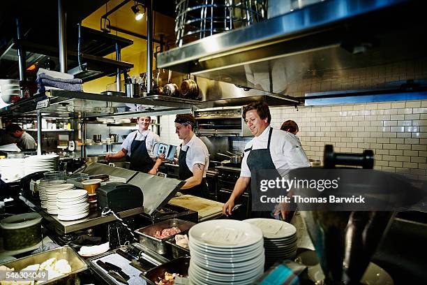 Cooking Staff Local Restaurant Kitchen Photos and Premium High Res Pictures - Getty ...