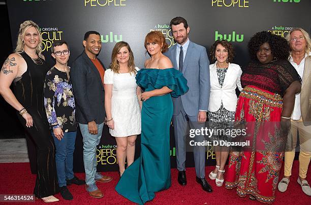 Shakina Nayfack, Cole Escola, Derrick Baskin, Amy Poehler, Julie Klausner, Billy Eichner, Andrea Martin, Gabourey Sidibe, and Scott King attend the...