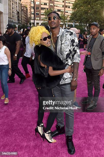 Teyana Taylor and Iman Shumpert I attend the VH1 Hip Hop Honors: All Hail The Queens at David Geffen Hall on July 11, 2016 in New York City.