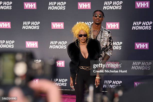 Teyana Taylor and Iman Shumpert I attend the VH1 Hip Hop Honors: All Hail The Queens at David Geffen Hall on July 11, 2016 in New York City.