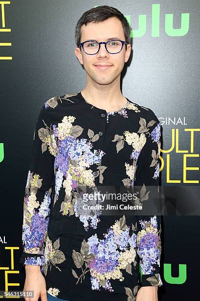 Actor Cole Escola attends the Hulu Original "Difficult People" premiere at The Metrograph on July 11, 2016 in New York City.