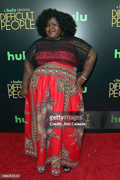 Actor Gabourey Sidibe attends the Hulu Original "Difficult People" premiere at The Metrograph on July 11, 2016 in New York City.