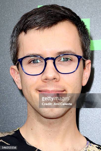 Actor Cole Escola attends the Hulu Original "Difficult People" premiere at The Metrograph on July 11, 2016 in New York City.