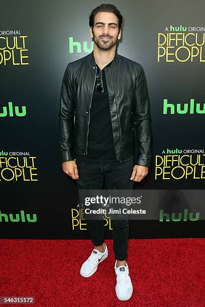 Actor Nyle DiMarco attends the Hulu Original "Difficult People" premiere at The Metrograph on July 11, 2016 in New York City.