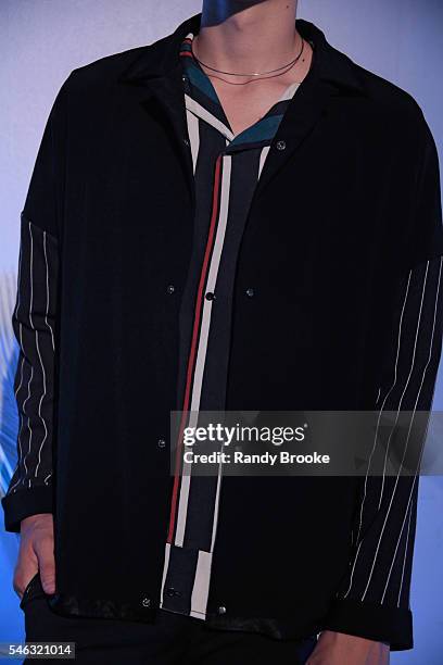 Detail during the Chapter Presentation during New York Fashion Week: Men's S/S 2017 at Industria Superstudio on July 11, 2016 in New York City.