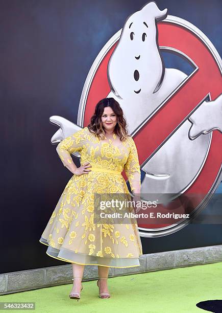 Actress Melissa McCarthy attends the Premiere of Sony Pictures' "Ghostbusters" at TCL Chinese Theatre on July 9, 2016 in Hollywood, California.