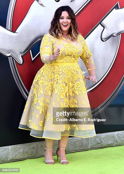 Actress Melissa McCarthy attends the Premiere of Sony Pictures' "Ghostbusters" at TCL Chinese Theatre on July 9, 2016 in Hollywood, California.