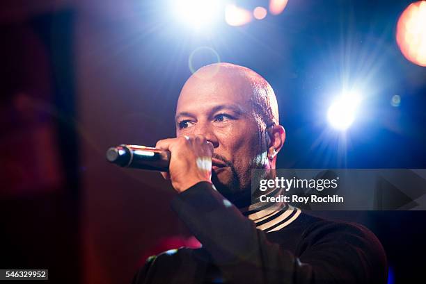 Singer Common performs during CFDA x Cadillac Opening Night Party of New York Fashion Week: Men's S/S 2017 at Cadillac House on July 11, 2016 in New...