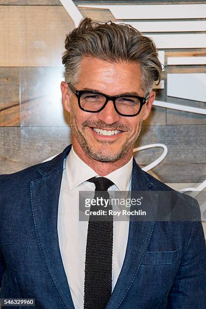 Model Eric Rutherford attends CFDA x Cadillac Opening Night Party of New York Fashion Week: Men's S/S 2017 at Cadillac House on July 11, 2016 in New...