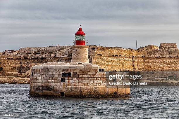 lighthouse - st julians bay stock pictures, royalty-free photos & images