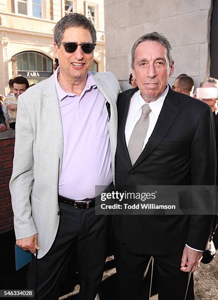 Chairman of Sony Pictures Entertainment’s Motion Picture Group Tom Rothman and writer/director Ivan Reitman attend the Premiere of Sony Pictures'...