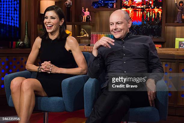 Pictured : Heather Dubrow and Rob Corddry --
