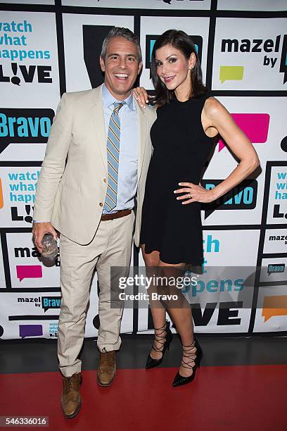 Pictured : Andy Cohen and Heather Dubrow --