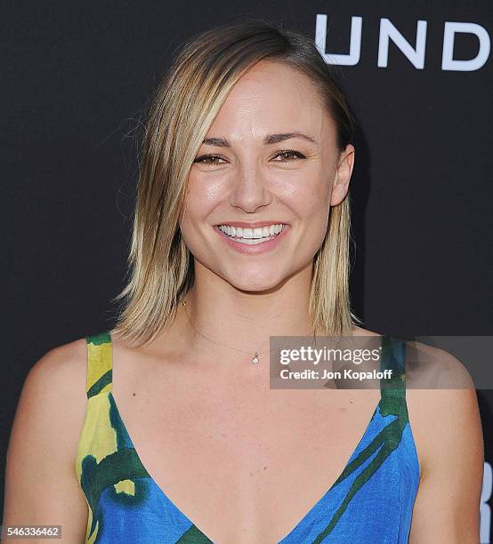 Actress Briana Evigan arrives at the Los Angeles Premiere "Undrafted" at ArcLight Hollywood on July 11, 2016 in Hollywood, California.