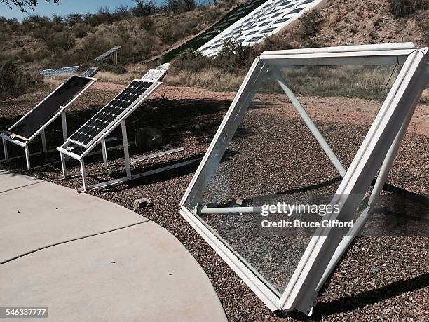 Solar Energy clear solar panel Biosphere 2 Oracle Arizona March 9 2015