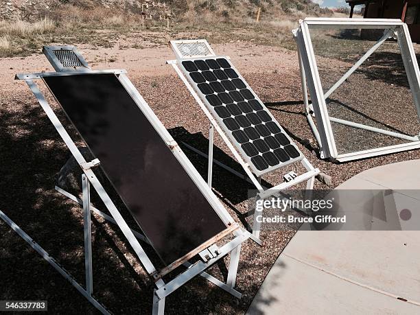 Solar Energy panels at Biosphere 2 Oracle Arizona March 9 2015