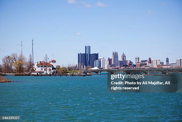 water everywhere - belle isle michigan stock pictures, royalty-free photos & images