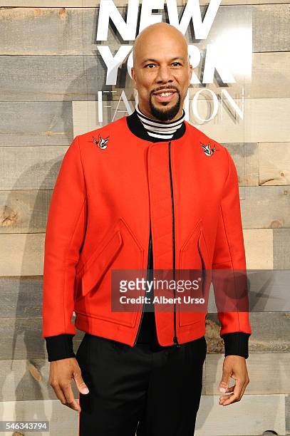 Singer and actor Common attends the CFDA x Cadillac opening night party during New York Fashion Week: Men's Spring/Summer 2017 at Cadillac House on...
