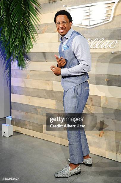 Actor Nick Cannon attends the CFDA x Cadillac opening night party during New York Fashion Week: Men's Spring/Summer 2017 at Cadillac House on July...