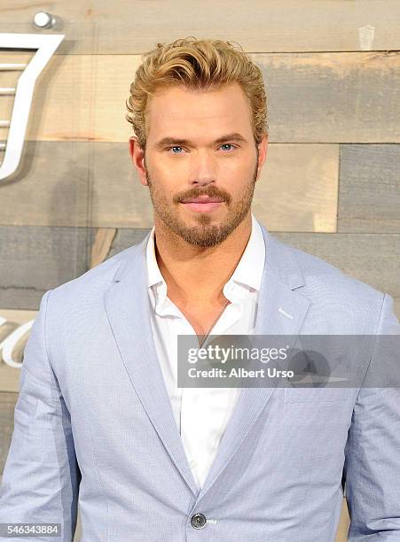 Actor Kellan Lutz attends the CFDA x Cadillac opening night party during New York Fashion Week: Men's Spring/Summer 2017 at Cadillac House on July...