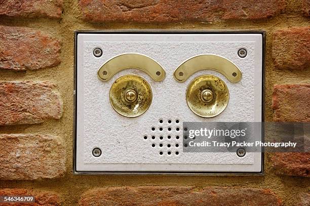 i see faces - door name plate stock pictures, royalty-free photos & images