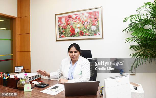 Dr Dilpreet Brar- Regional Director of Fortis Memorial Research Institute poses during an exclusive interview on September 9, 2014 in Gurgaon, India.