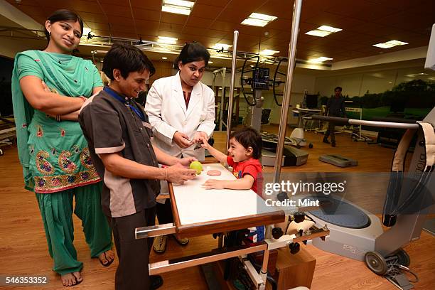 View of physiotherapy centre at Fortis Hospital on September 9, 2014 in Gurgaon, India.